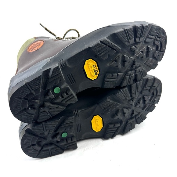 Asolo Vintage Hiking Boots Mens 7 Womens 8.5 Brown Leather Lace Up Heavy Duty - Picture 9 of 11